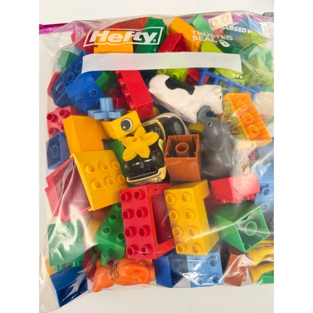 LEGO Duplo Mixed Lot Animals Figures Vehicles Zoo Cars Number Blocks Assortment